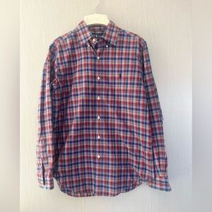 Ralph Lauren Red and Blue Plaid Casual Shirt
